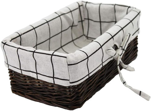 Small wicker storage basket - small,