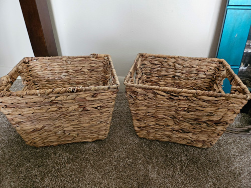 Set square wicker woven - of,