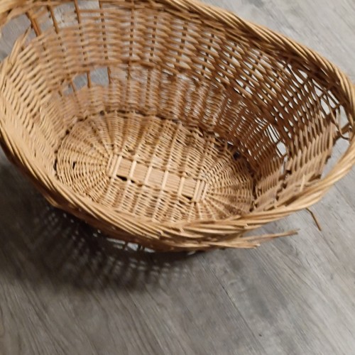 Oval woven wicker brown - woven,