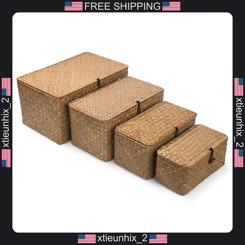 Wicker storage baskets - baskets, set
