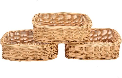 Rectangle small wicker baskets