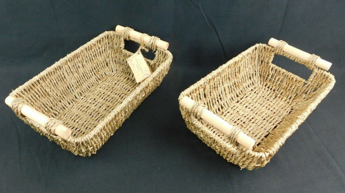 Hand woven wicker storage - hand-woven,