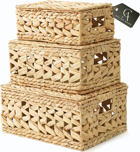 14in wicker storage baskets - 14in,