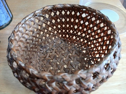 Rattan wicker sided basket - 6,