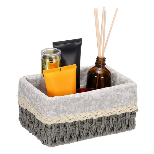Wicker storage basket with - wicker,